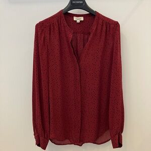 L’Agence Polka Dot Silk Blouse